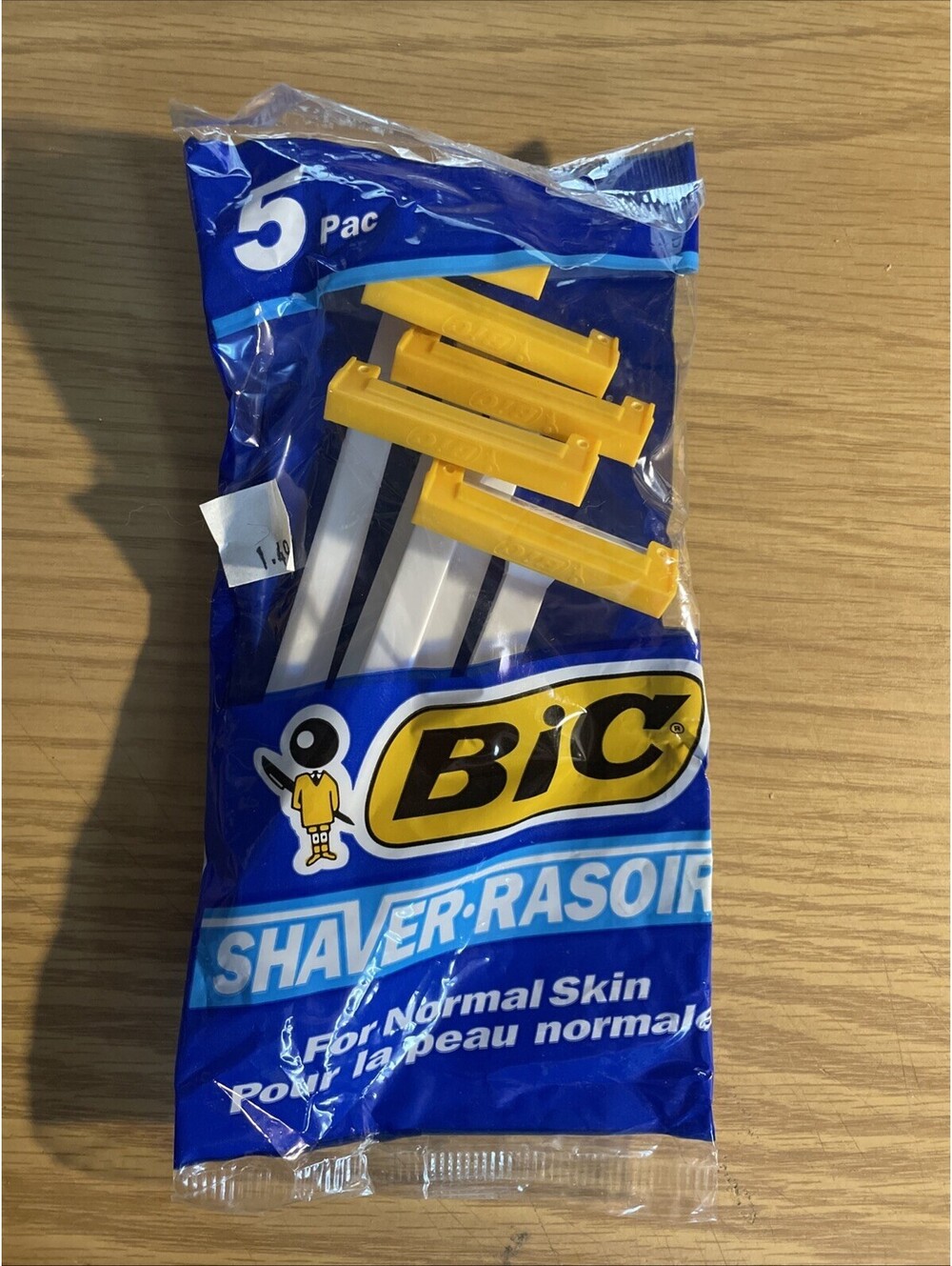 NOS Vintage Bic Shaver Disposable Razors 5 PAC New Plastic 90s 80s Canada